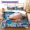 Erling Haaland Pride Bedding Quilt Set Quilt Cover Pillowcase Home Decoration Birthday Gift (1 * duvet cover + 2 * pillowcase, without core)