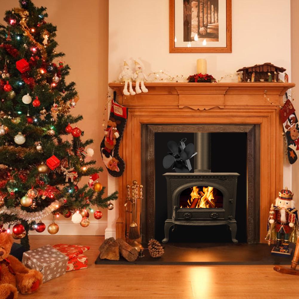 Upgraded American Wood Heat Powered Fireplace Fan for Enhanced Circulation