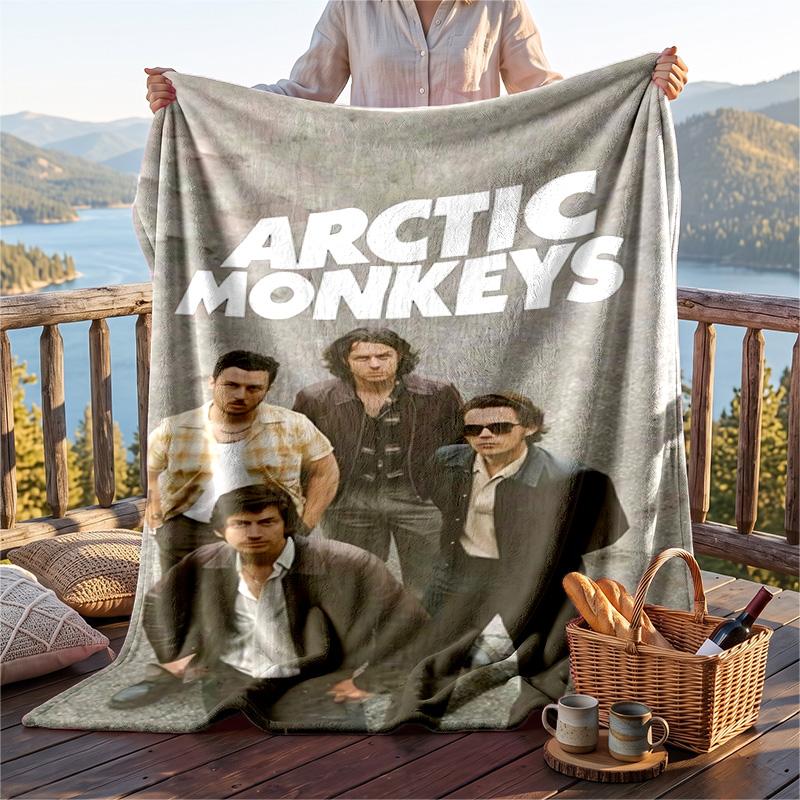 Warm Flannel Throw Blanket,Arctic Monkeys Lightweight Cozy Blanket For Bed Sofa And Daily Use
