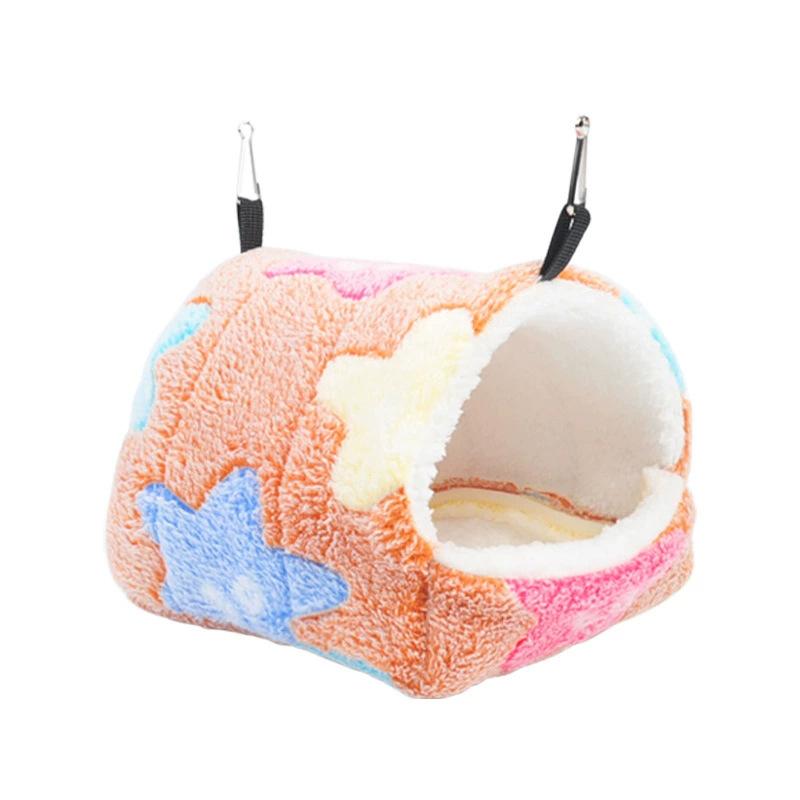 Zuckergleiter Warmes Winter-Baumwollnest Korallen-Samt-Hängematte Kleintierbedarf Eichhörnchen Baumwoll-Hängehöhle