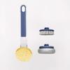 Kitchen Dish Brushes 3 in 1   Handle Pot Pan Sponge Scrubber Brush Cleaning Tool Set