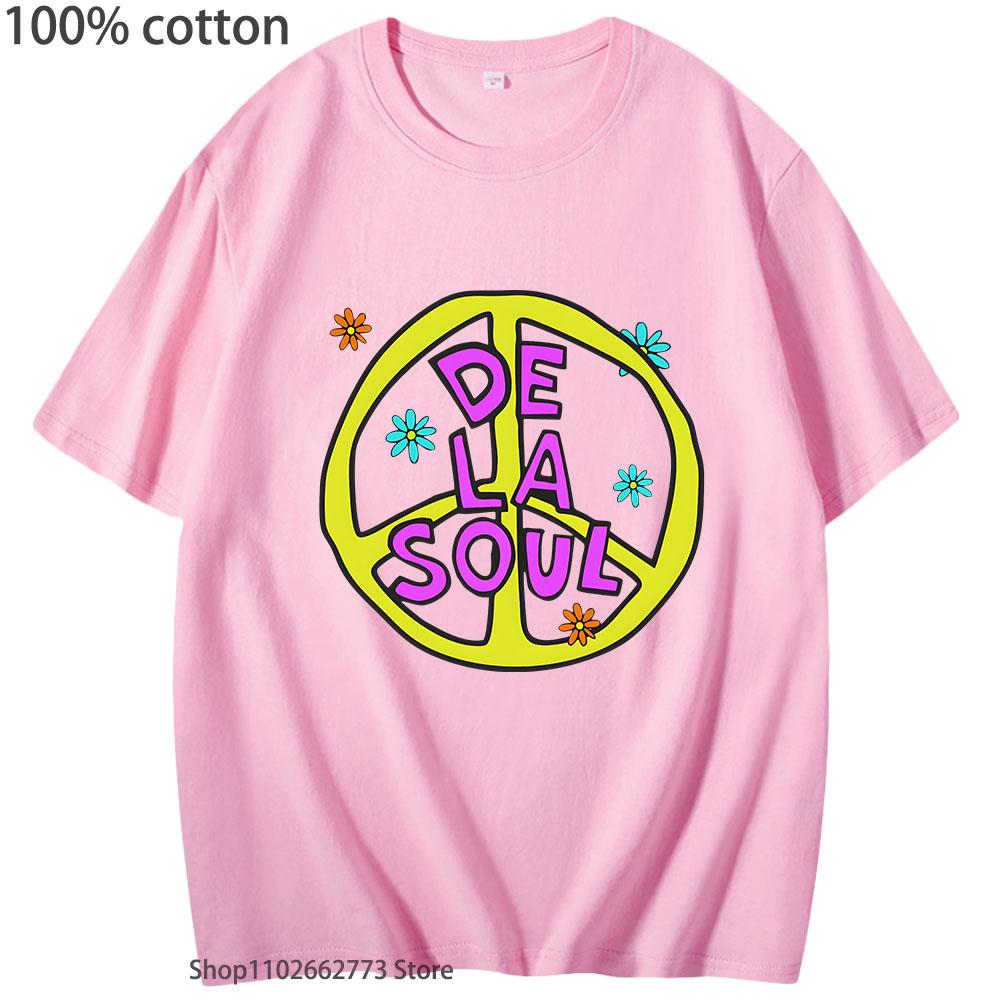 De La Soul Music T-shirts High Street Hip Hop Shirt Fashion Anime Tshirt 100% Cotton Streetwear Men Women Clothing Tops