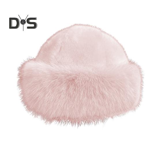 

Жіноча зимова шапка з товстого плюшу зі штучного хутра, що зберігає тепло, вітрозахисна, у монгольському стилі, капелюх-відро, одноколірна шапка-панама для катання на велосипеді на відкритому повітрі