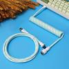 Coiled Keyboards  Cable Aviation Cord TypeC to USB A for Mechanical Game  Keyboards  Charging Cord