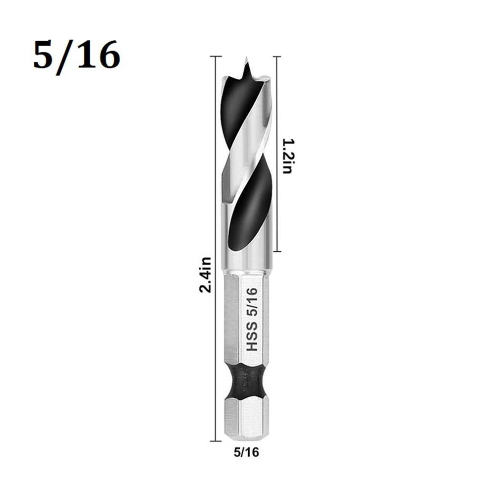 Drill Bit Quick Change Silver 6.35mm Drill Bit Set