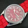 JAPAN VINTAGE REFURBISHED SEIKO 5 AUTOMATIC 6309A MENS RED DIAL WATCH A444332-1