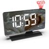 LED Digital Alarm Clock with Time Projection, Dual Alarms, USBCelsiusType-C Charging Ports, 6-  Dimmable, Daylight Saving Time (DST), Snooze