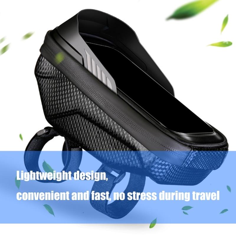 Road Bikes Front Top Tube Bag Bicycles Front Phone Holder Pouch Bicycles Storage Bag Cycling Front Top Tube Pouch