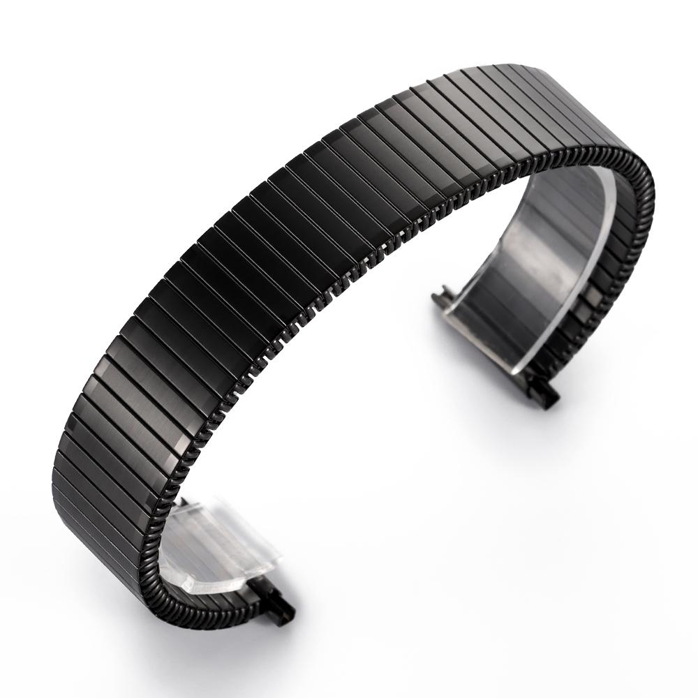 16mm-22mm Stainless Steel Elastic Stretch Strap Universal Replacement Watch Band Accessories Bracelet Gold Metal Expansion Strap
