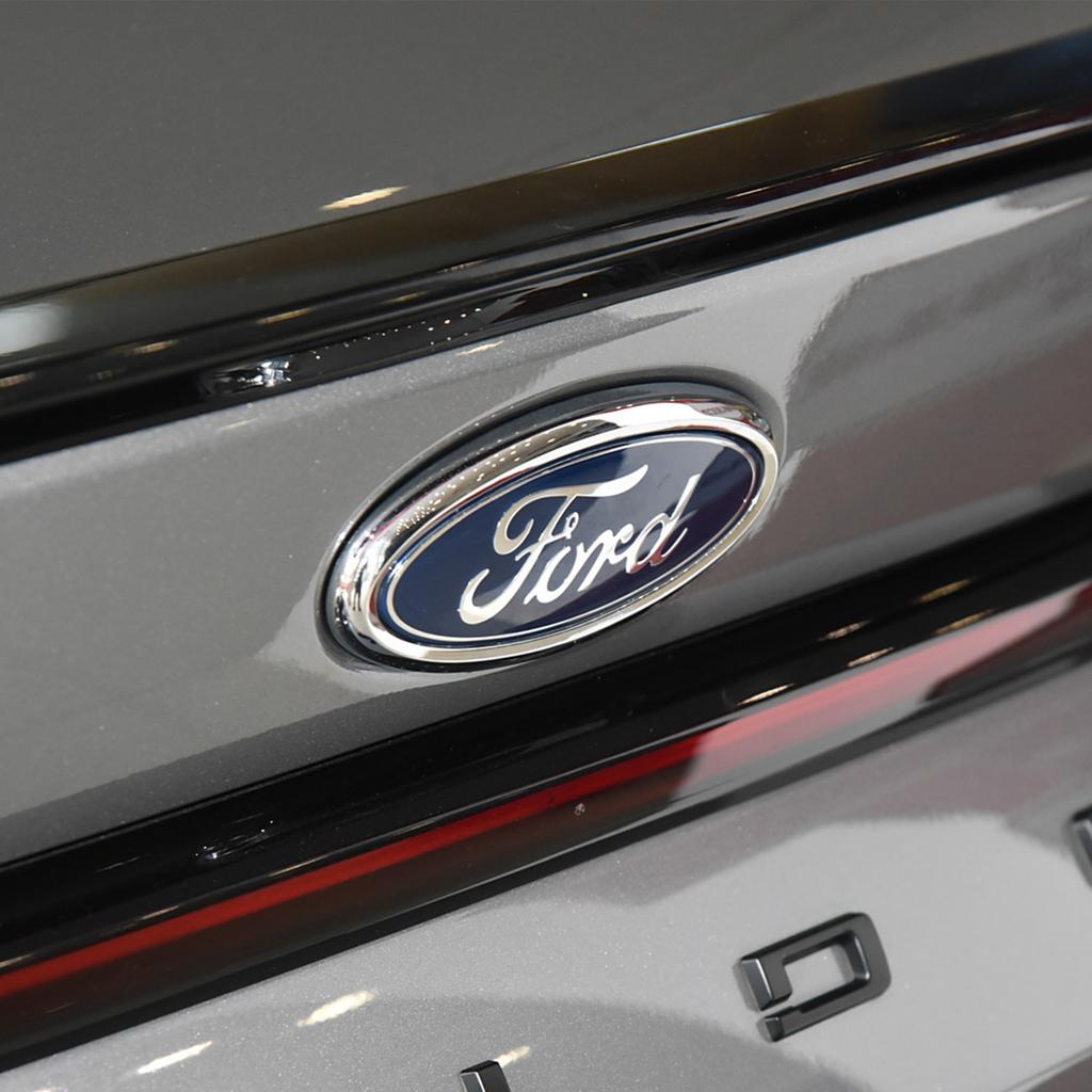 Car Rear Trunk Front Grill Sticker For Ford Grille Emblem Logo Hood Badge Focus Kuga MK7 MAX Fiesta Ranger Mondeo Mustang Escape
