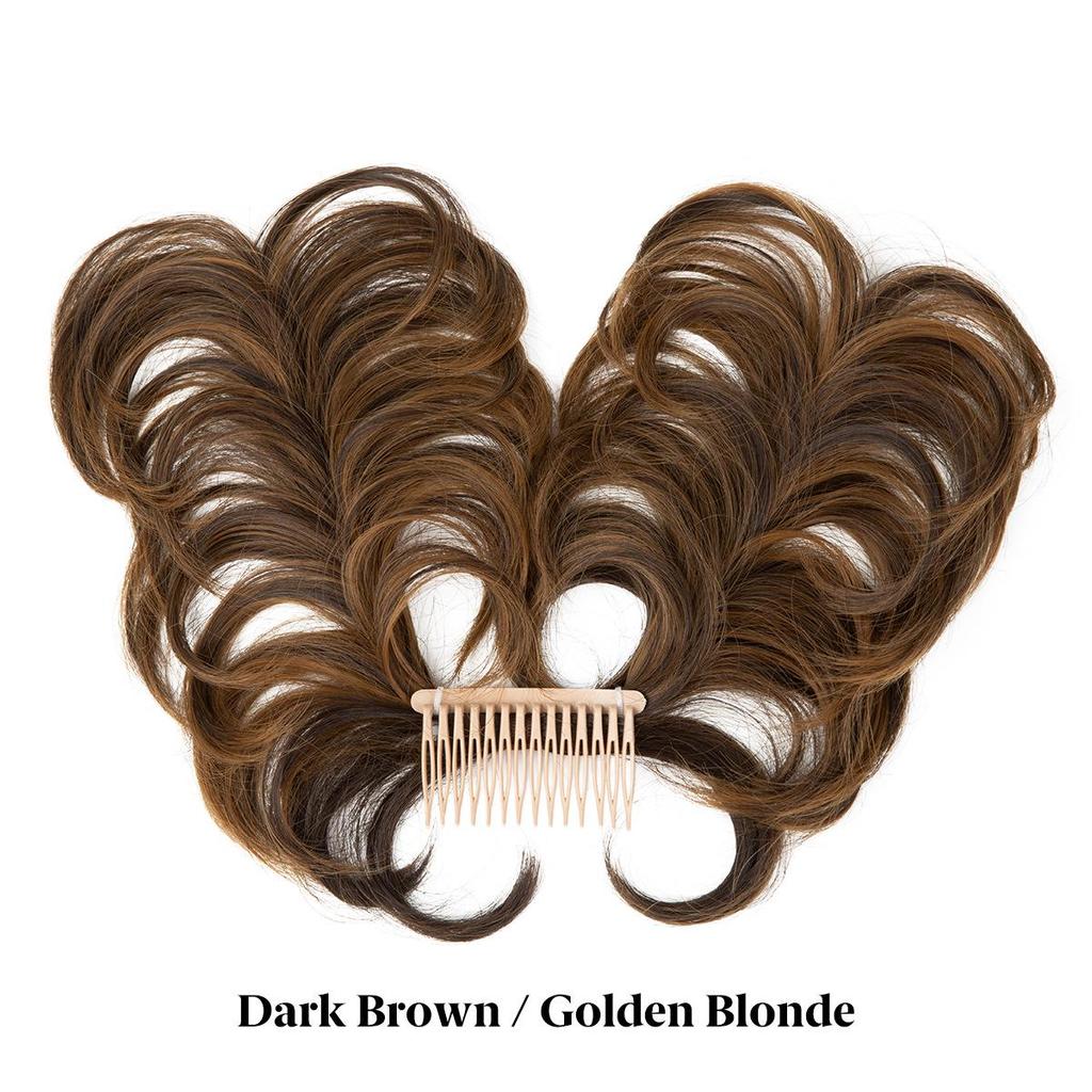 Adjustable Fluffy Wig Hair Ring for European & American Style Ponytails