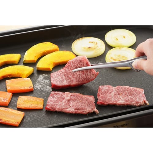 Yoshikawa Yakiniku Tongs, Silver, Length 24.2 x Width 4.2 x Height 3.5cm, Product Number: 3072010