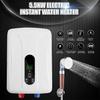 5500W Tankless Instant Electric Hot Water Heater Bathroom Shower System Set With Automatic Protection Insulation 220V