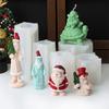 Stylish Handmade Soap and Candle Crafting Christmas Silicone Mould Flexible Home Decoration Supplies for Art Projects