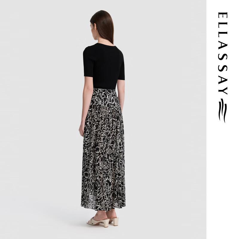 ELLASSAY 2026 S/S Women's Off-Shoulder Embellished Ribbed Knit Top