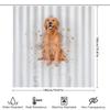 Gold Retriever Duschvorhang Haustierliebhaber Dekor Badezimmer Kunstdruck Wasserdichter Stoff Shampoo Gel Aufbewahrungstaschen Heimdekoration Wat