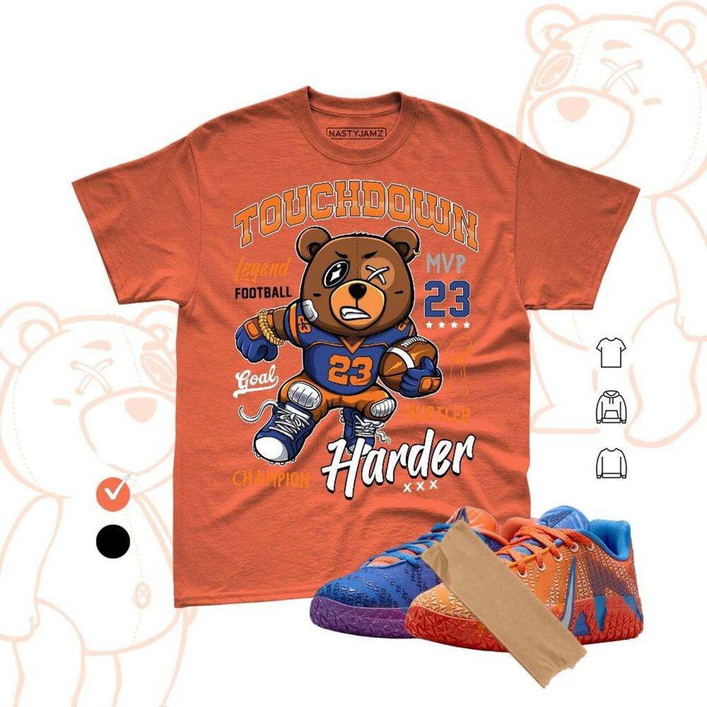 Ja 3 Knicks Blue Crystal Turf Orange Match Shirt and kids tshirt 2026, Sneaker Matching Tee, Bella Canvas, TOUCHDOWN NASTY