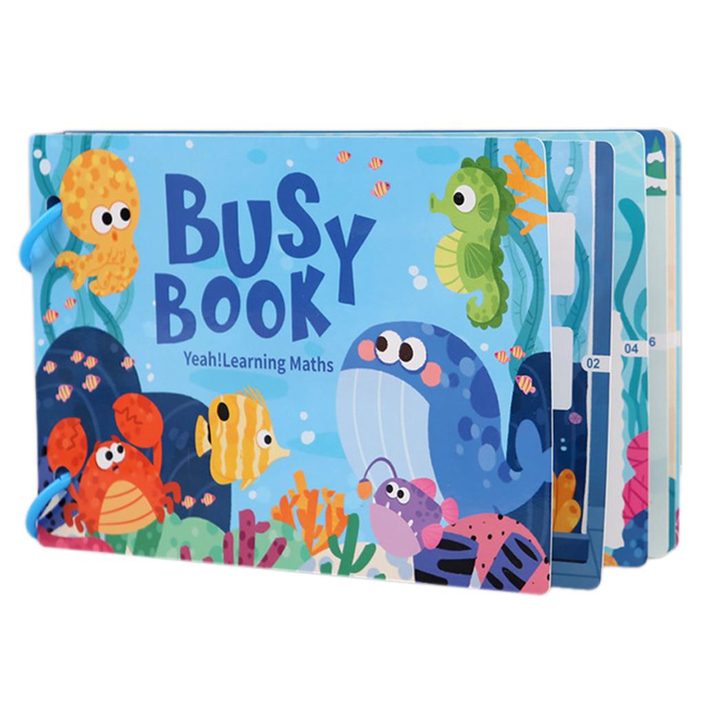 Montessori-Busy Book For Kids Toddler DIY Puzzle Game Sturdy Early Learning Sticker Books For Children Preschool Educational Toy