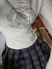 Women's Spicy Girl Half-High Collar Fleece T-Shirt - Slim Fit, Long Sleeve, Autumn/Winter Top