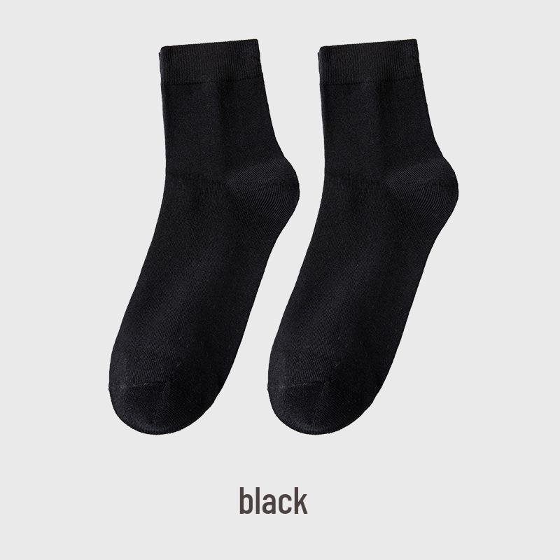 Unisex Summer Boat Socks - Thin, Breathable, Sweat-Absorbing, Deodorant, Black/White/Gray, Solid Colors, Year-Round Comfort