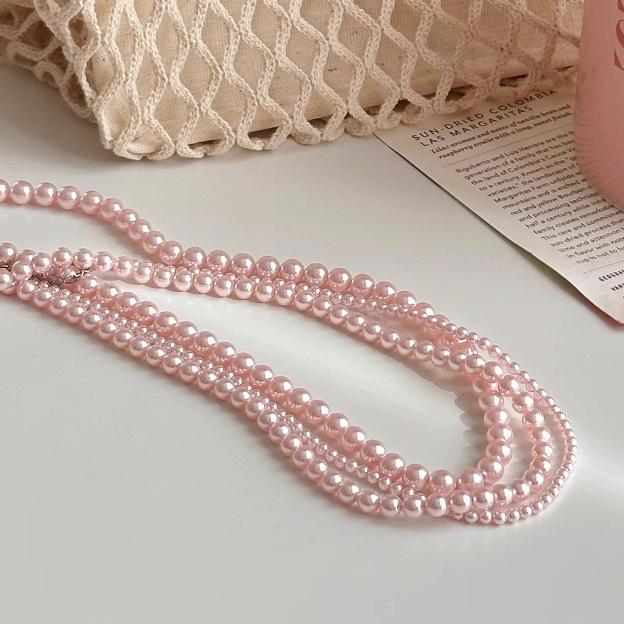 

Колье-свитер из стерлингового серебра с круглым блестящим жемчугом Акойя - Стиль модных блогеров для женщин 925 Silver