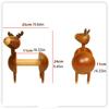 Rustic Wooden Reindeer Tissue Holder, Nordic Style Solid Wood Animal Roll Stand, Creative Home Kitchen Decor, Festive Holiday Bathroom Accessory