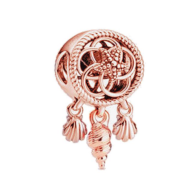 New Bear Shell Dreamcatcher Dolphin Beads Charm Dangle Fit Bracelets &Necklaces For Women Jewelry Gift Making 