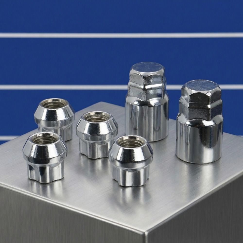 M12x1.5 Wheel Lock Nuts 4 Wheel Set Locking Wheel Nuts Anti Theft Lug Nuts  Car Maintenance