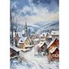 Christmas Tree Wall Art Decor Santa Claus On Swing Posters Prints Snowman Deer Winter Canvas Painting For Festival Decoration