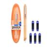 Space Capsule Click Pen, Small Cabin Door Technology Sense Student Homework Practice Calligraphy Fine Tip Nonsplash Ink Pen Set 2ml