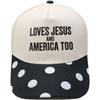 LOVES AMERICA embroidered truck driver baseball cap color matching European and American men's and women's casual sun hat