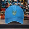 Moth Butterfly Moon Floral Baseball Cap Distressed Washed Cotton Adjustable Sun Hat Unisex Outdoor Travel