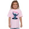 Girls Cute As Can Be Stitch Action Pose T-Shirt