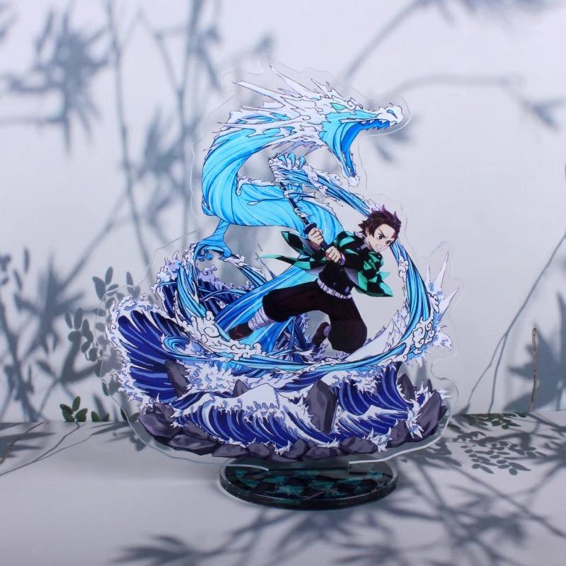 Demon Slayer Kimetsu No Yaiba Tanjiro Kamado Large Acrylic Stand Figure Character Desktop Decoration Collectible For Anime Fans