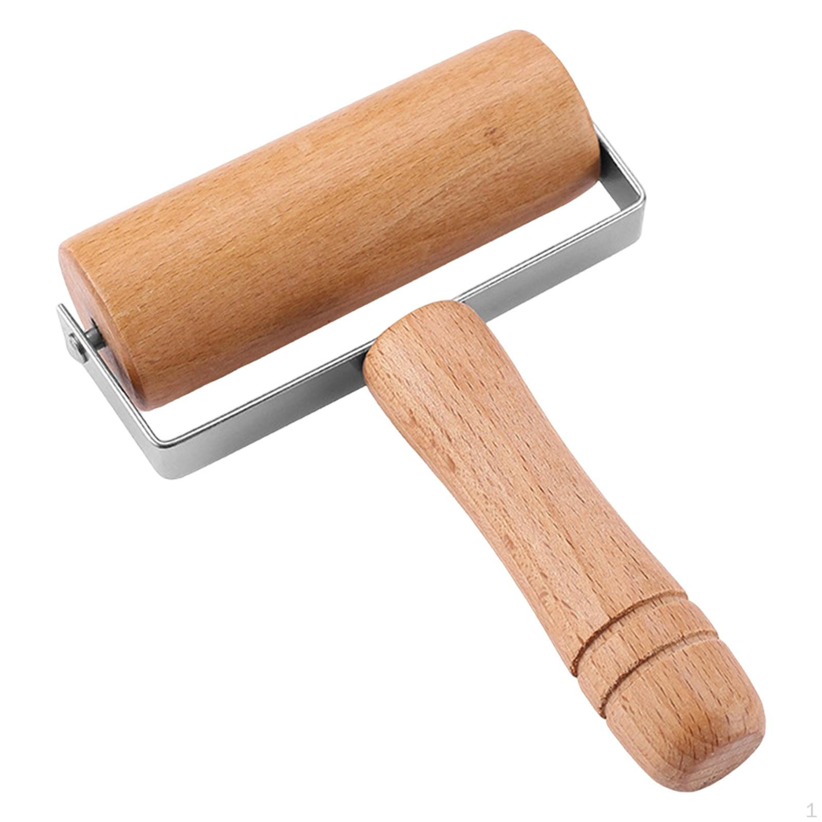 

Kitchen Rolling Pin Double Head Roller Baking Supplies Handmade Easy to Clean with Handle Cooking