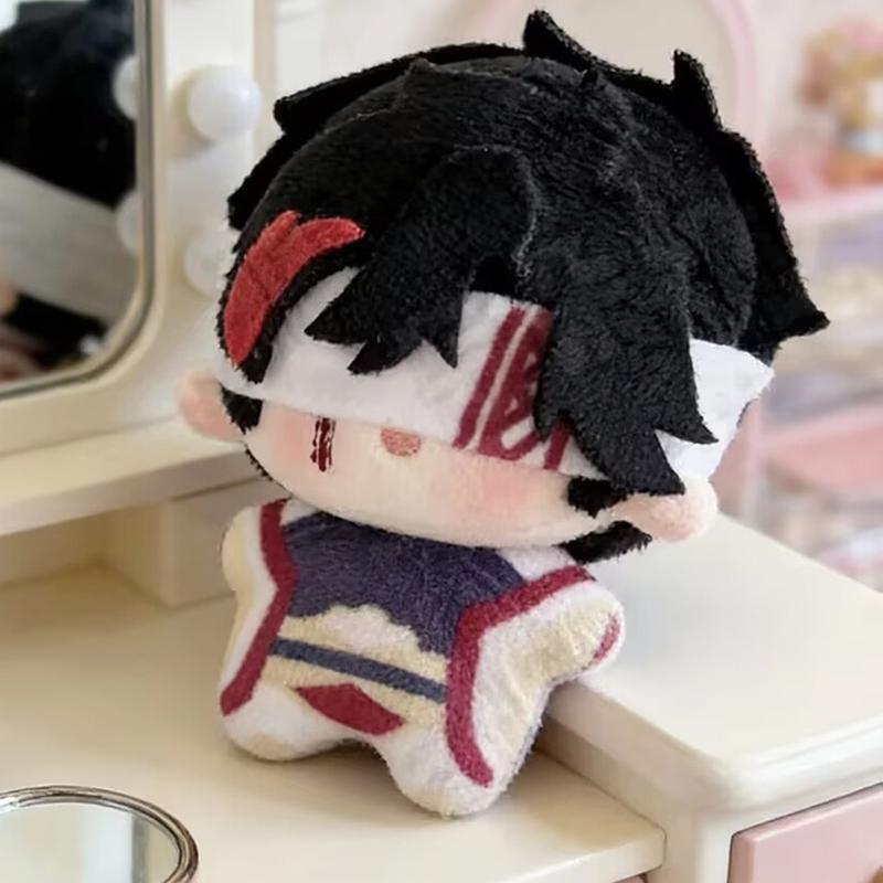 10cm Record Of Ragnarok Hades Pluche Pop Oogmasker Hanger Qin Shi Huang Knuffels Rugzak Pluche Speelgoed Fan Cadeaus Decoratie black