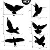 62KD 16x Window Clings Hummingbird Window Stickers Glass Door Decals Preventing Bird