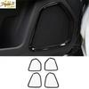 For Jeep Compass 2017- Bright Black Door Speaker Bezel Frame Cover Trim New