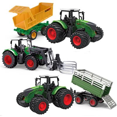 Velkorozměrové traktorové hračky DIY Farmář Auto Hračka Hračka Transport Trailer Engineering Dárky k narozeninám