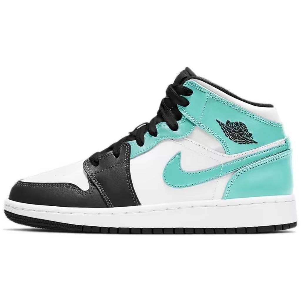 Jordan Air Jordan 1 Synthetic Leather, Split Cow Leather, Artificial Leather Abrasion Resistant High top 554724-132(Team63-SBOX)