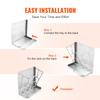 VEVOR Goat Hay Feeder, 21 Gallons Large Capacity, 2 In 1 Hay and Grain Feeder, Wall Mounted Livestock Feeder with Feed Tray