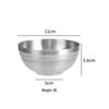 Taozhi 304 Stainless Steel Double-Walled 11cm Kids' Bowl Set