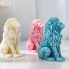 Weiwu Xionglion Silicone Candle Mold 3d Sitting Lion Aromatherapy Gypsum Soap Resin Handicraft Molds Home Decoration Gift