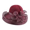 New Organza Knitted Bucket Hat Ladies Mother Summer Vacation Sun Protection Beach Hat Outdoor Shade Basin Hat