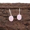 Hübscher Rosenchalcedon Edelstein Schmuck, 925 Sterling Silber Ohrringe Schmuck, Handgefertigte Wunderschöne Ohrringe Geschenk für Frauen