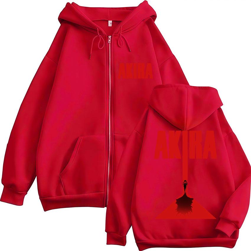 

Japan Anime Akira Harajuku Vintage Zipper Hoodie Science Fiction Movie Shotaro Manga Sweatshirt Fleece Oversized Jackets 3XL