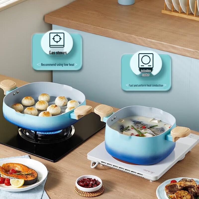 COOKER KING 28cm Non-stick Frying Pan with Lid