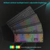 2.4G Wireless Keyboard Mouse Set with Card Slot Luminous Ergonomic Business Office
