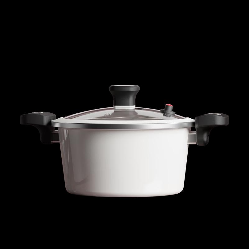 COOKER KING White Jade Enamel Micro Pressure Cooker