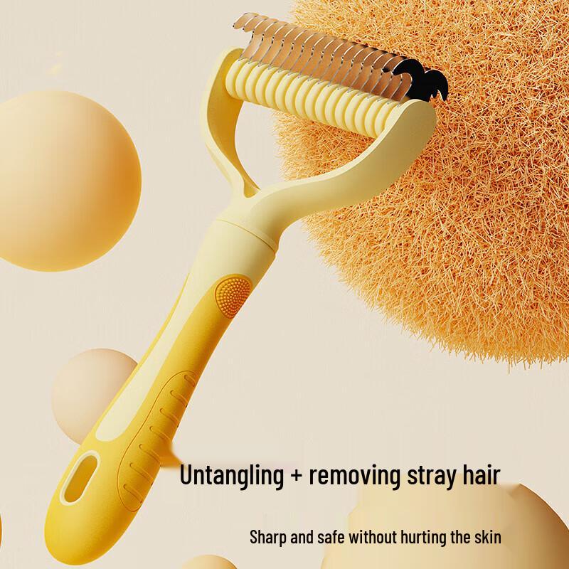 Pet Deshedding & Detangling Grooming Comb